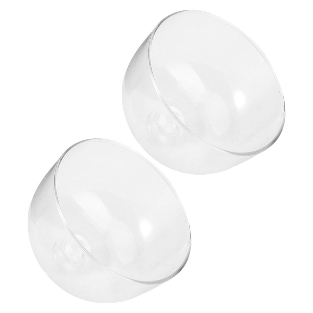 2Pcs Clear Glass Round Cake Co - огляд і ціна Plastic Dome Clear
