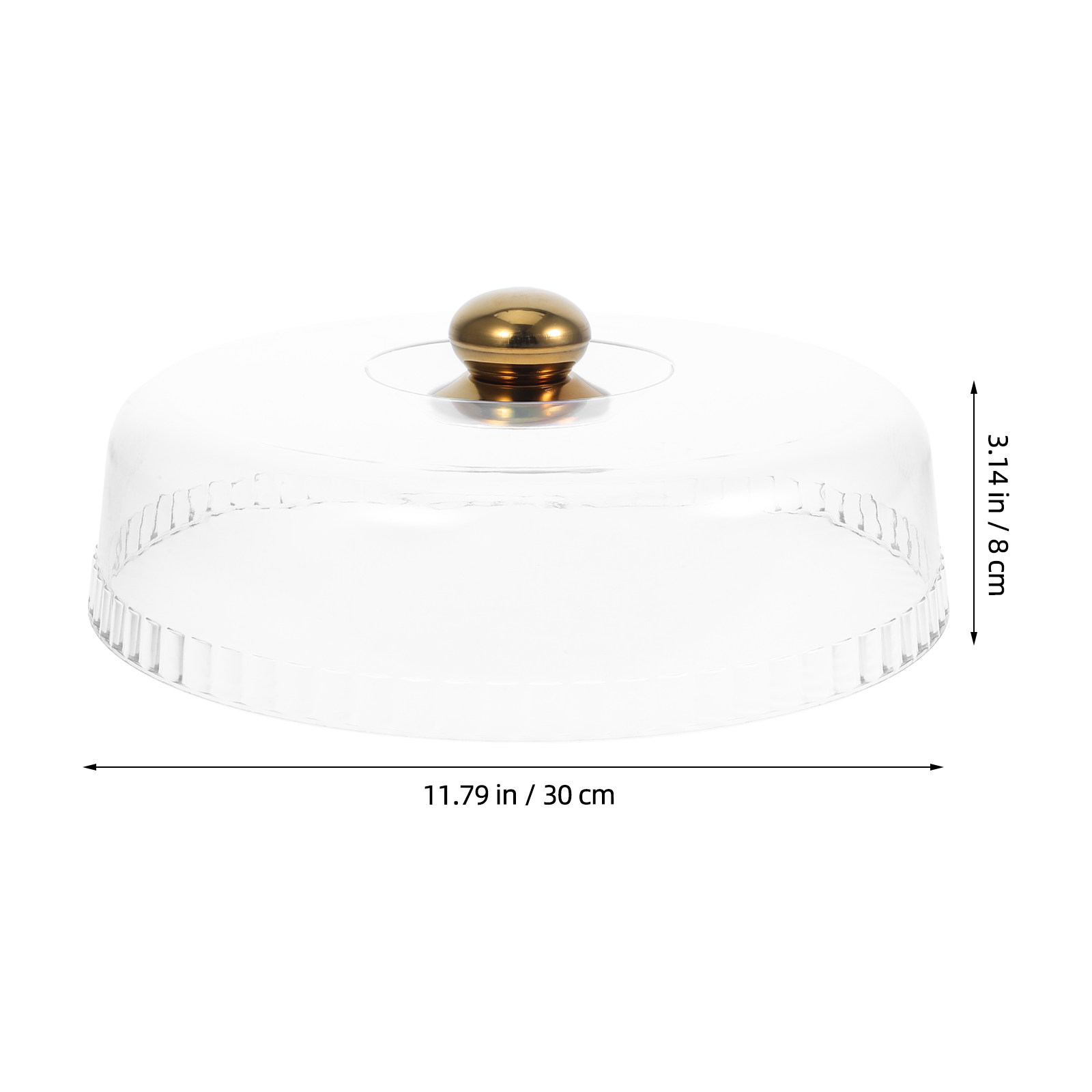 30Cm Round Clear Acrylic Cake  - огляд і ціна Plastic Dome Clear